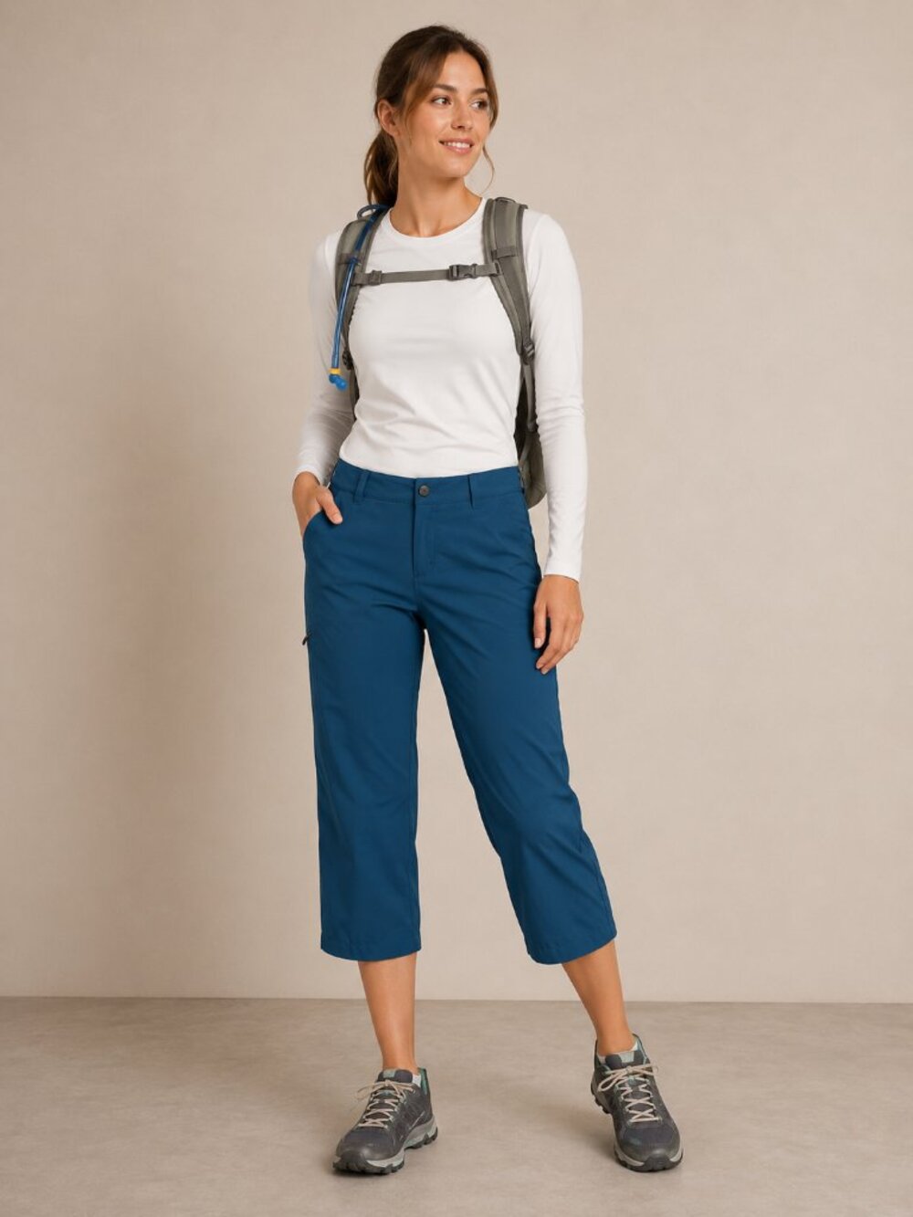 Patagonia Happy Hike Capris Pants in Blue Size 12